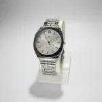 Silver Quartz Wristwatch with stainless steel bracelet and white dial