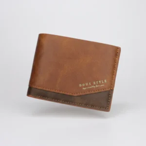 Doux Style Leather Wallet for Men brown bifold premium design