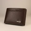 Doux Brown Leather Wallet for Men premium bifold with embossed design