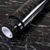 Black marble self adhesive wallpaper roll with glossy waterproof finish