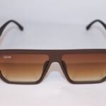 brown gradient sunglasses with square frame and modern design