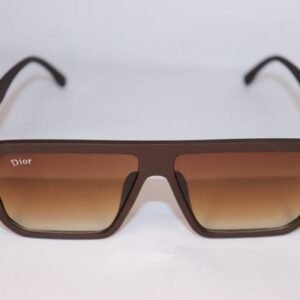 brown gradient sunglasses with square frame and modern design