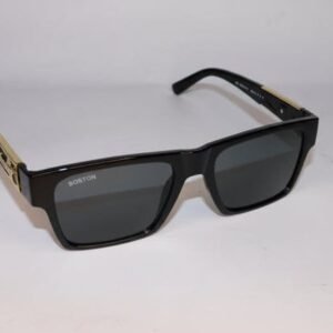 black square sunglasses with sleek modern frame