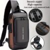 Anti Theft Sling Bag with password lock and USB charging port