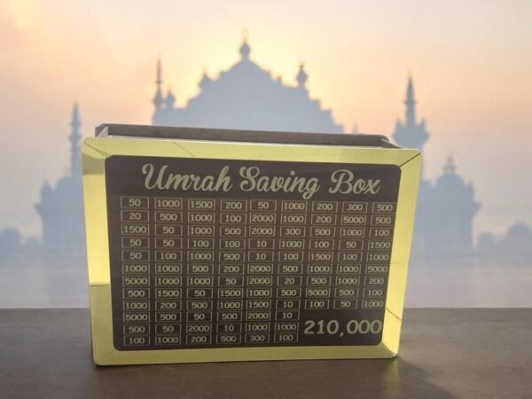 Umrah Saving Box – Islamic Money Saving Challenge Box