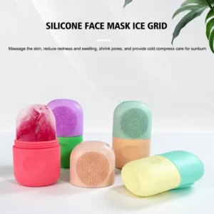 Silicone Facial Cleansing Brush with soft silicone bristles for deep facial cleansing